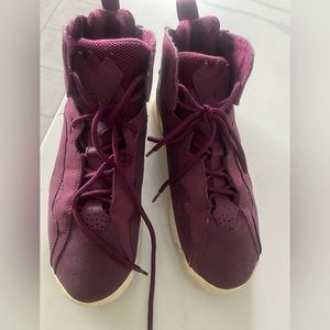 Jordan True Flight Kids Shoes 5.5Y Burgundy